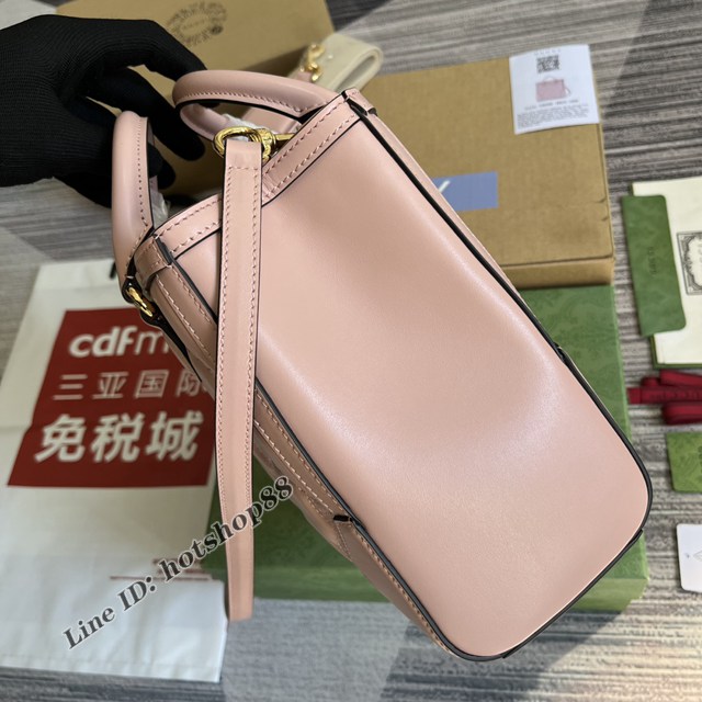 Gucci專櫃2022新款壓花G原廠皮女包 古馳GG Matelassé迷你手提包728309 gqy4307